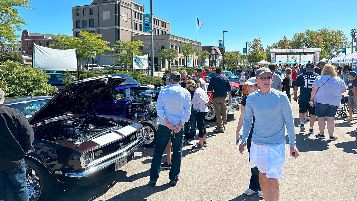 Vintage Car Show at St. Johns North Lot in Highland Park